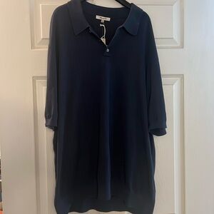 Madewell Men’s Navy XL Knit Polo